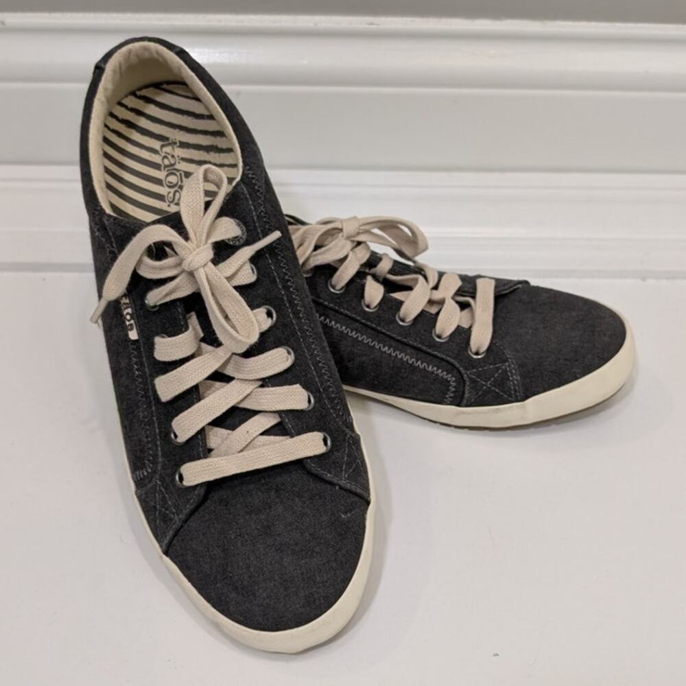 Taos Star Low Top Sneaker Shoe Grey Canvas Casual Athleisure Size 12